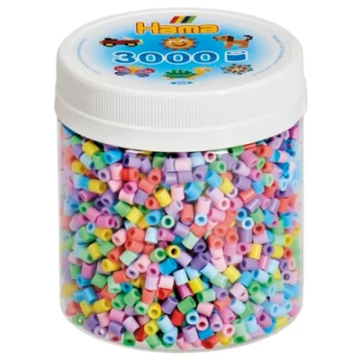 Afbeelding van Hama Strijkkralen in Potje Pastelmix (50), 3000st.