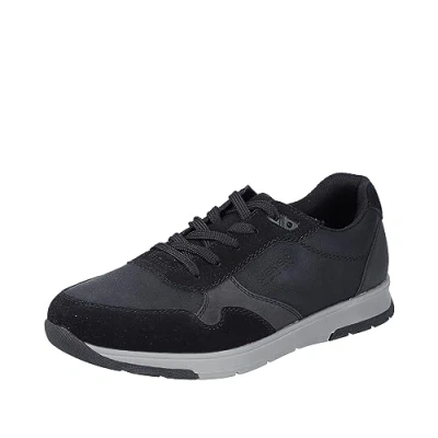 Afbeelding van Rieker Sneakers laag, Dames, Maat: 43, Schwarz Hoogwaardig imitatieleer