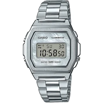 Afbeelding van Casio Premium Unisex Digitaal horloge, Maat: One Size, Silver coloured