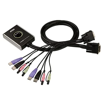 Image de ATEN CS682 commutateur écran clavier souris/audio/USB 2 ports Ordinateur de bureau