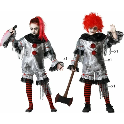 Afbeelding van Kostuums voor Kinderen Clown Grijs 3 4 Jaar