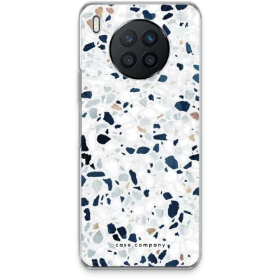 Afbeelding van Case Company® hoesje geschikt voor Huawei Nova 8i Terrazzo N1 Soft Cover Telefoonhoesje Bescherming aan alle Kanten en Schermrand