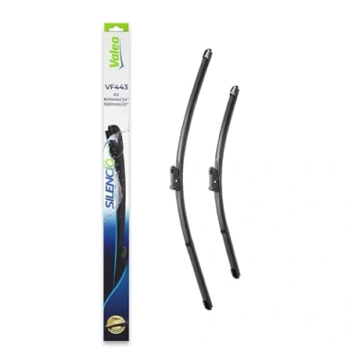 Image de VALEO Silencio Balai d&#039;essuie glace VF443 574643 Longueur avant: 600mm / 500mm Quantité Set 2 unités Côté conducteur dans le véhicule : à gauche ou droite