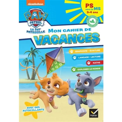 Image de Mon cahier de vacances Pat&#039;Patrouille 2025 PS vers la MS 3/4 ans