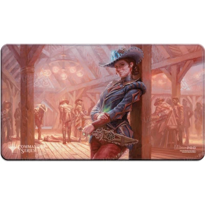 Afbeelding van Outlaws of Thunder Junction Gaming mat met gestikte randen voor Magic: The Gathering