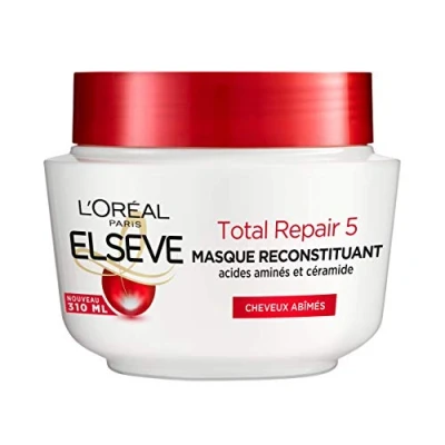 Afbeelding van L&#039;Oréal Paris Elseve Total Repair 5 Masque Reconstituant Enrichi en Acides Aminés/Céramide pour Cheveux Abimés 1 Unité