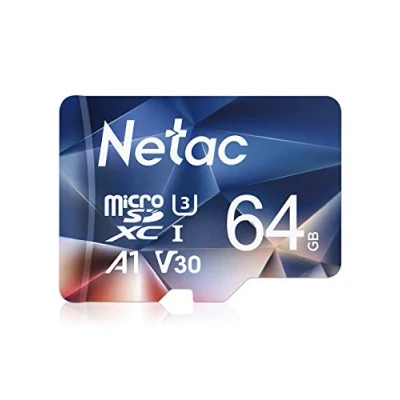 Afbeelding van Netac 64 GB geheugenkaart TF kaart 100/30 MB/s UHS I C10 U3 A1 V30 High Speed voor mobiele telefoon auto bewakings en opnamecamera