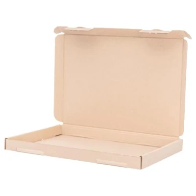 Afbeelding van verpacking Set van 50 grote bruine brievenbussen 230 x 160 20 mm DIN A5 vouwdozen, kalender, boekenverzending ideaal voor verzending