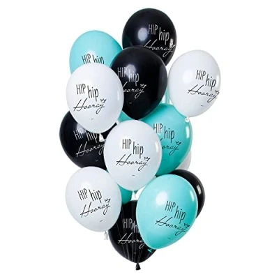 Afbeelding van Ballon set Hip Hooray 30cm 12 stuks
