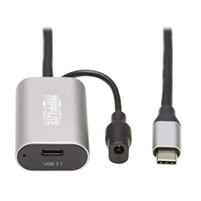 Image de Eaton Tripp Lite Series USB C Active Extension Cable to 3.1 Gen 1 M/F 5M Rallonge de câble 24 pin (M) pour (F) Gen1 5 m actif gris, noir P/N: U040 06N MIC F, U152 003 3P5, U280 W01 100C1G,