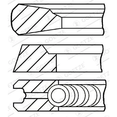 Afbeelding van GOETZE ENGINE 08 437600 00 Zuigerveer 127
