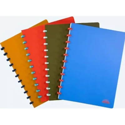 Afbeelding van Atoma Nature schrift, ft A4, 144 bladzijden, commercieel geruit, geassorteerde kleuren