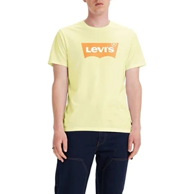 Image de Levi&#039;s Homme T shirt Graphic Crewneck Tee, Bw Meltdown White+, XS