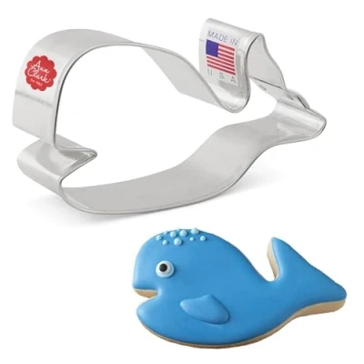 Afbeelding van Ann Clark Cookie Cutters Uitsteekvorm walvis, 10,2 cm