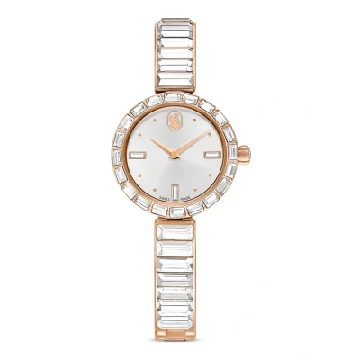 Afbeelding van Swarovski dames Matrix horloge met kristal 5677484 in de kleur Ivoor