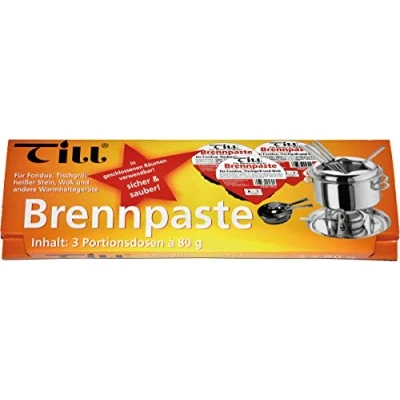 Afbeelding van Brandpasta pure reukloze kwaliteit Set van 3 kuipjes a 80 gram voor elke Fondue brander schone en veilige Duitse