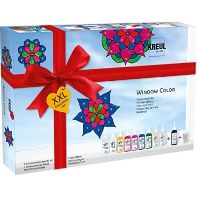 Afbeelding van KREUL 42849 Window Color XXL raamverfset voor kleine en grote kunstenaars