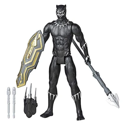 Afbeelding van Marvel Avengers Titan Hero reeks Blast Gear Deluxe Black Panther actiefiguur van 30 cm, geïnspireerd op de strips, voor kinderen vanaf 4 jaar