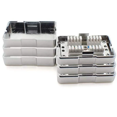 Afbeelding van LSA+ 361843 aansluitdoos set van 3 CAT.6 montage zilver