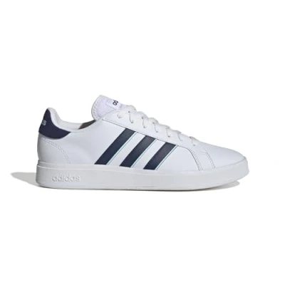 Afbeelding van adidas Grand Court Base 2.0 Shoes Lage schoenen zonder voetbal voor heren, Cloud Wit/Donkerblauw/Semi Flash Aqua