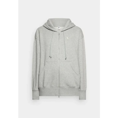 Afbeelding van Nike Sportswear Style Hoodie Sweater met rits, Dames, Maat: XL Tall, Grey heather/sail