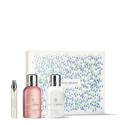 Afbeelding van Molton Brown Delicious Rhubarb &amp; Rose Fragrance Layering Gift Set Pakket 1pakket