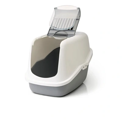 Afbeelding van Savic Kattentoilet Nestor Kattenbak 56x39x38.5 cm Grijs Groen