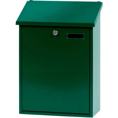 Afbeelding van V part Wandbrievenbus Sebastian Galvanized steel Powder Coated groen