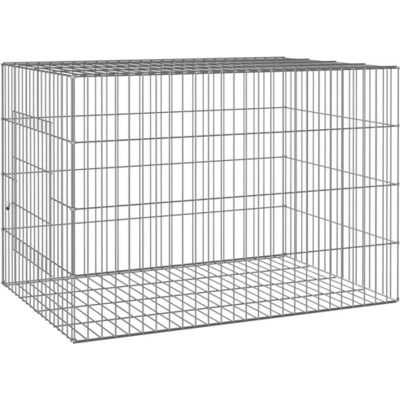 Afbeelding van vidaXL Konijnenkooi 78x54x54 cm gegalvaniseerd ijzer