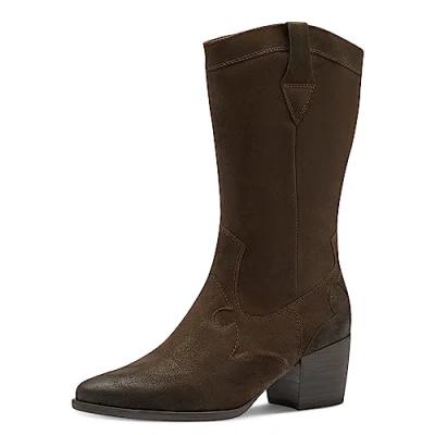 Afbeelding van Marco Tozzi Dames Westernlaars 25083 361 Bruin Maat 41
