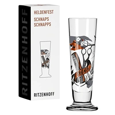 Afbeelding van Ritzenhoff borrelglaasje 40 ml serie Heldenfest motief nr. 9