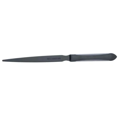 Afbeelding van MAUL briefopener Pro 21.5cm, vlak model, zwart handvat van soft kunststof, RVS opener ook