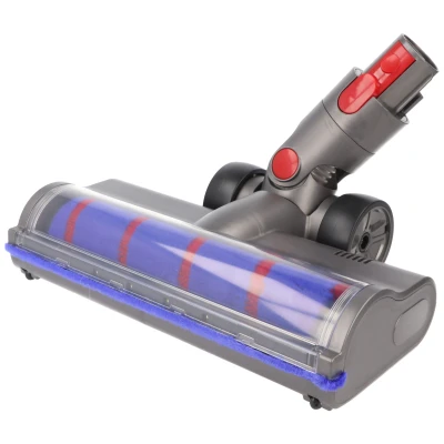 Afbeelding van Mondstuk voor harde vloeren, zachte roller geschikt Dyson V7, V8, V10, V11, V15, gemotoriseerd, met 4 led koplampen, 180 flexibel draaibaar
