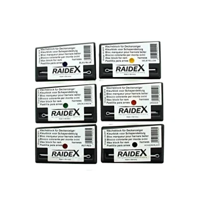 Afbeelding van Raidex Dekblok Zwart Dierherkenning Veeverzorging Rammen Krijtblok voor Bevestiging in Nylon of Leren Dektuig Geschikt Schapen