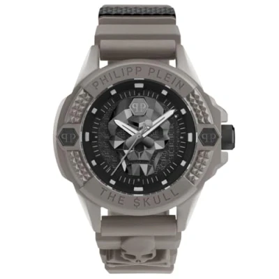 Afbeelding van Philipp Plein The $Kull Ecoceramic PWUBA0323 Horloge Siliconen Grijs Ø 44 mm