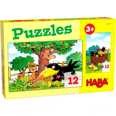 Afbeelding van Haba Legpuzzel Puzzels Boomgaard Junior Karton 2 X 24 Stukjes