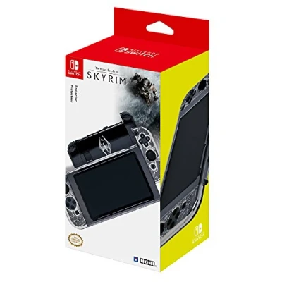Image de Protecteur Hori Skyrim The Elder Scrolls V Noir et gris pour Nintendo Switch
