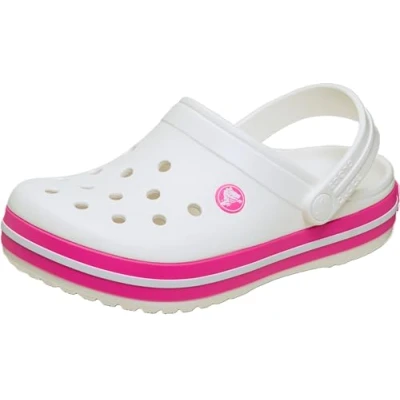 Afbeelding van Crocs Crocband Clog K ClogUniseks kinderen, Wit Roze Crush
