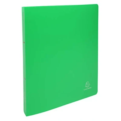 Image de Exacompta Réf. 54693E Lot de 5 classeurs semi rigides OPAK 2 anneaux ronds diamètre 30 mm Dos 40 Dimensions extérieures : 32 x 26,8 cm Format à classer A4 Maxi Coloris vert clair