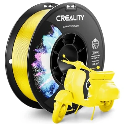 Afbeelding van CREALITY PETG filament voor 3D printers, 1,75 mm, 1 kg schoon gewikkelde spoel, maatnauwkeurigheid ± 0,03 geschikt Ender, Bambu Lab, Anycubic, ELEGOO FDM, geel
