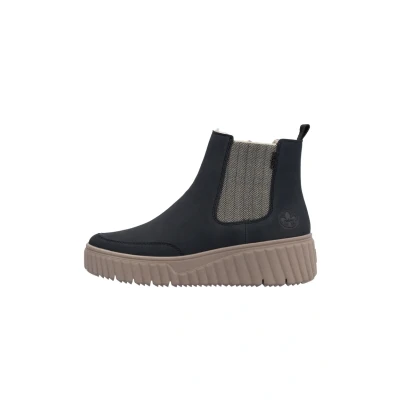 Afbeelding van Rieker Chelsea N2553 Enkellaarsjes voor dames, losse zool, Blauw 14