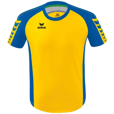 Afbeelding van Six Wings shirt geel/new royal / XL