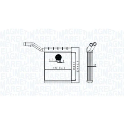 Afbeelding van MAGNETI MARELLI 350218480000 Warmtewisselaar FORD: MONDEO 4 Stufenheck