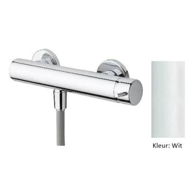 Afbeelding van Waterevolution Flow douchemengkraan met douchegarnituur mat wit T140BR