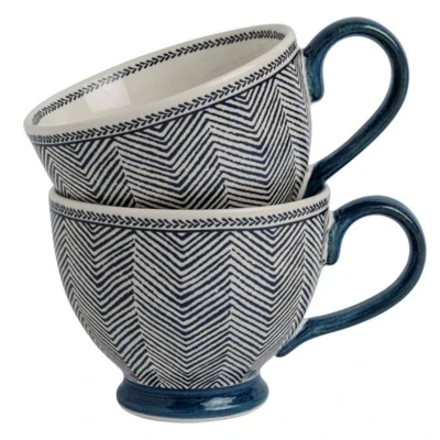 Afbeelding van Laura Ashley Hedingham Giftset Mokken Edwin Blue 2 stuks