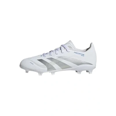 Afbeelding van adidas Performance Predator League Unisex Voetbalschoenen met kunststof noppen voor kinderen, Maat: 35, White/silver met/bright royal