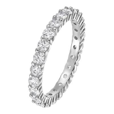 Afbeelding van Swarovski dames Vittore ring met kristal in de kleur Zilver, maat: Maat 55 17,5 mm