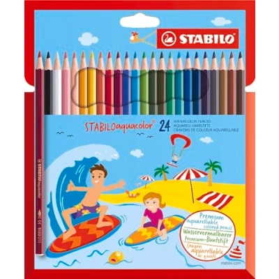 Afbeelding van Stabilo Aquacolor Aquarelstiften, 24 stuks