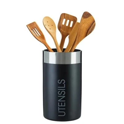 Afbeelding van Premier Housewares Keukenopbergdoos USTANSILS zwart