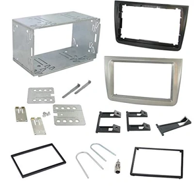 Afbeelding van sound way Autoradio montageset, frontframe 2 DIN, metalen frame, antenne adapter, demonteersleutels, compatibel met Alfa Romeo Mito 2008 2D